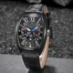Fashion Luxury Military Watch for Men Calendar Man Black Leather Sport Watches Male Tonneau Clock Reloj Hombre Relogio Masculino Other Image