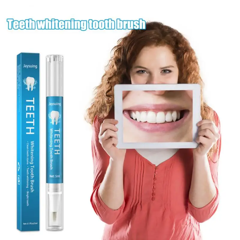 

Teeth Whitening Pen Cleaning Serum Plaque Stains Remover Bleach Tooth Bleachment Whitener Oral Hygiene Care Teeth Whitener 5Ml