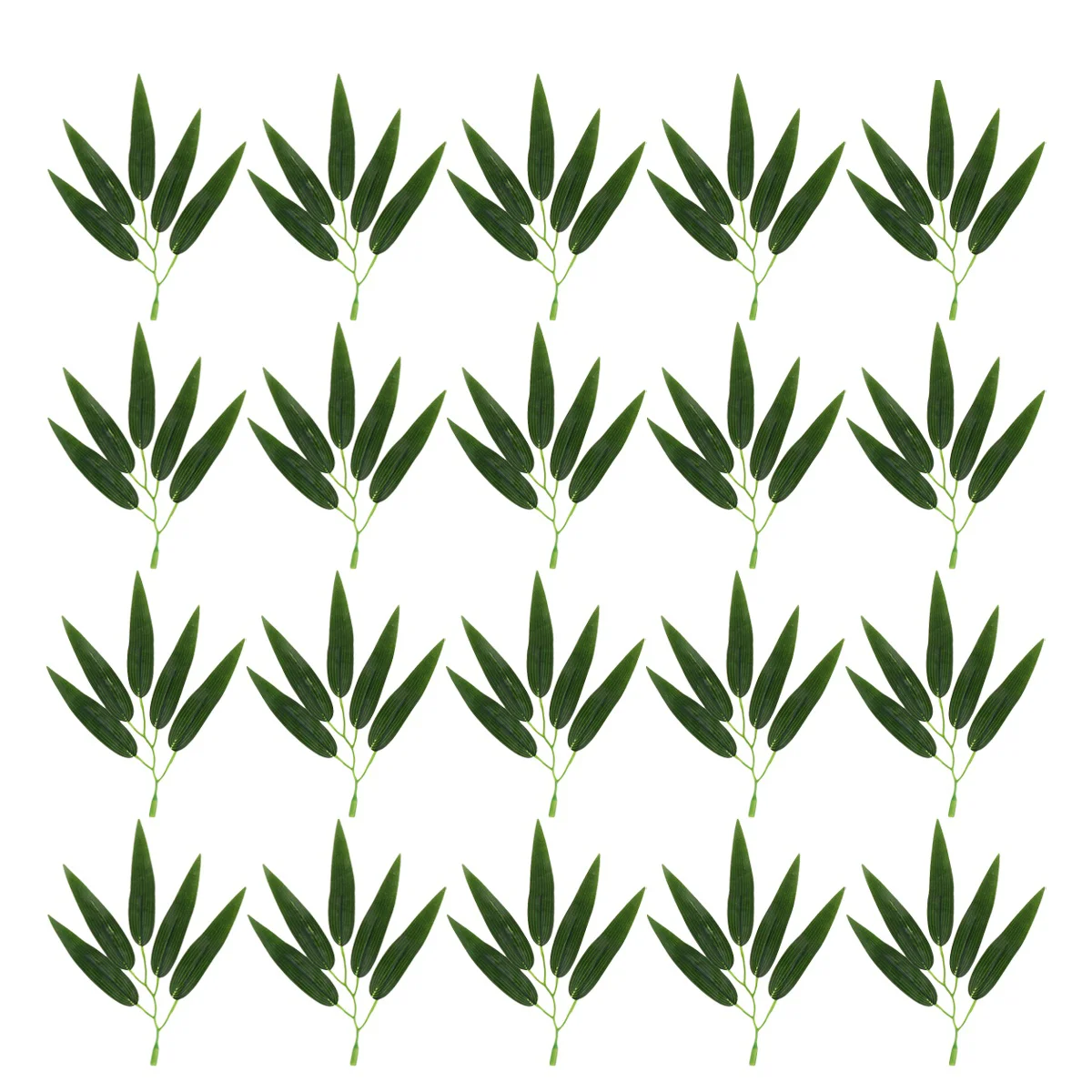 

50 шт. листья самодельные искусственные зеленые листья ветви зеленые листья Ствол Для Дома Офиса ресторана темно-зеленый