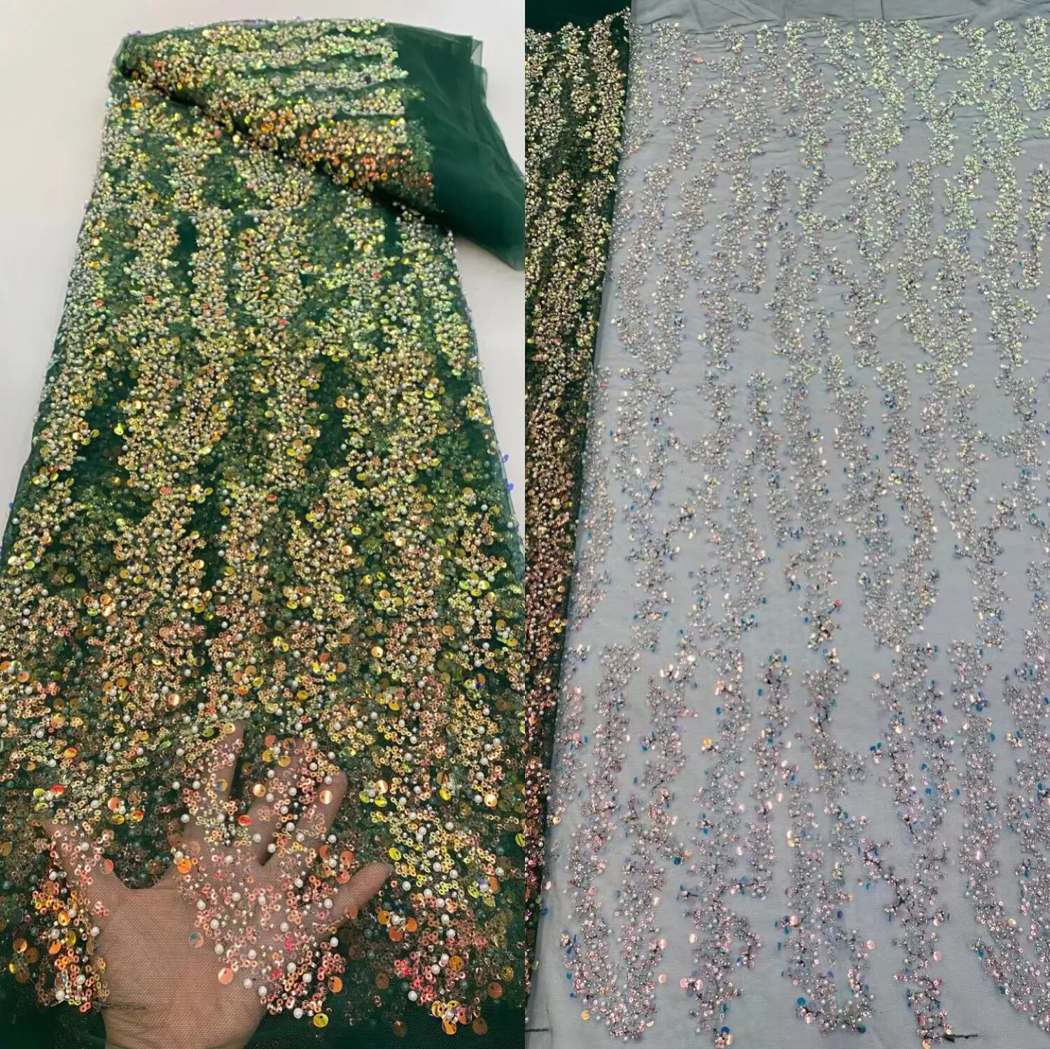 

special beaded net lace fabric french net lace for party dress