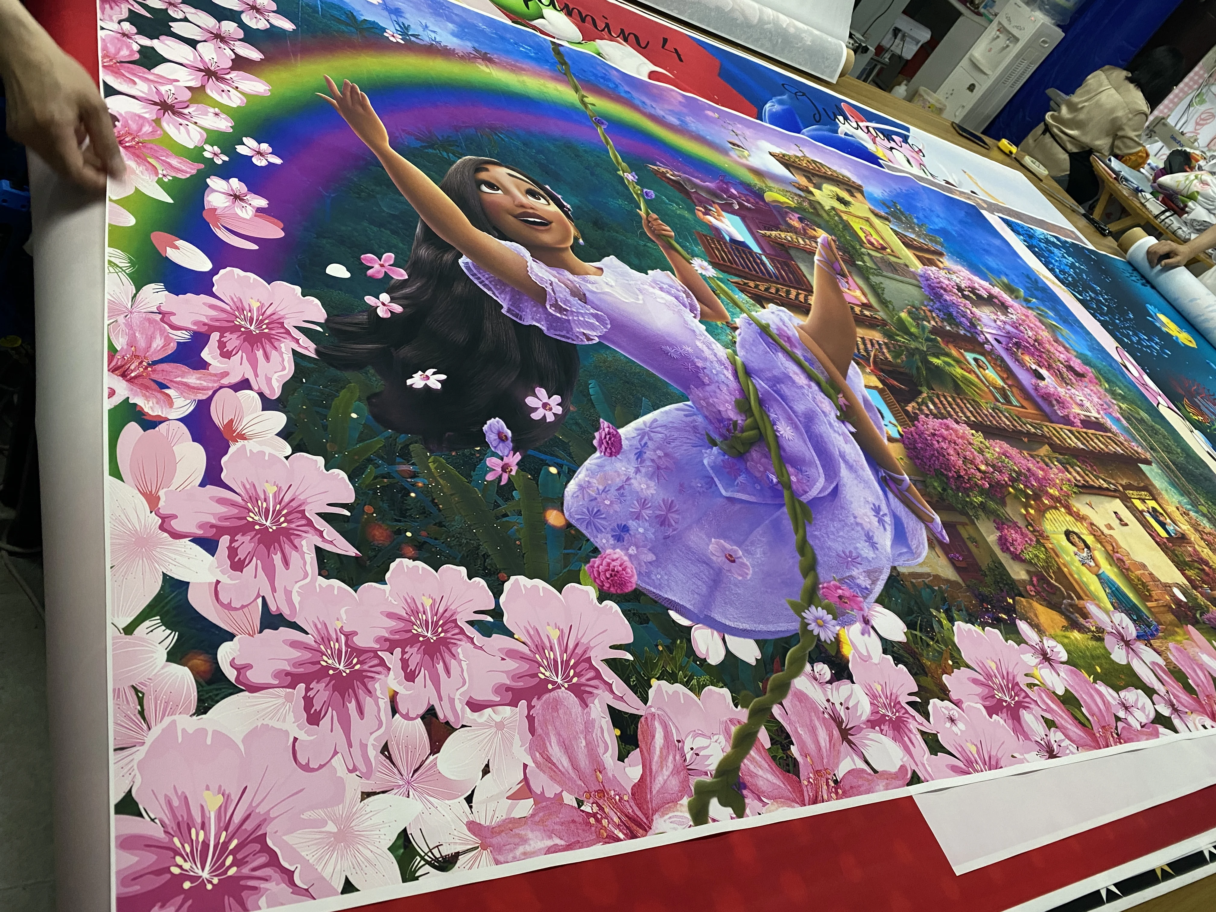 Виниловый фон для фотосъемки с изображением девушек на день рождения |