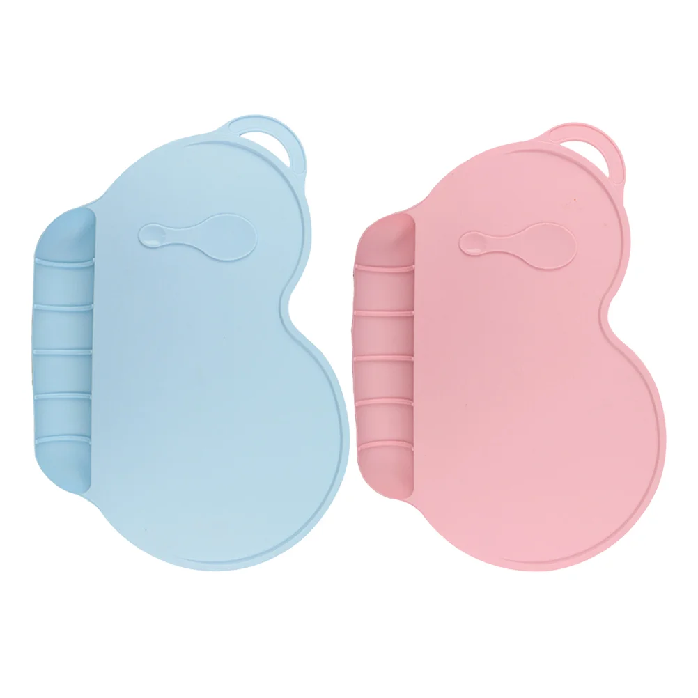 

Baby Placematplacemats Suctionnonsilicone Feeding Mat Toddlers Grade Kids Spill Proofcatcher Divided