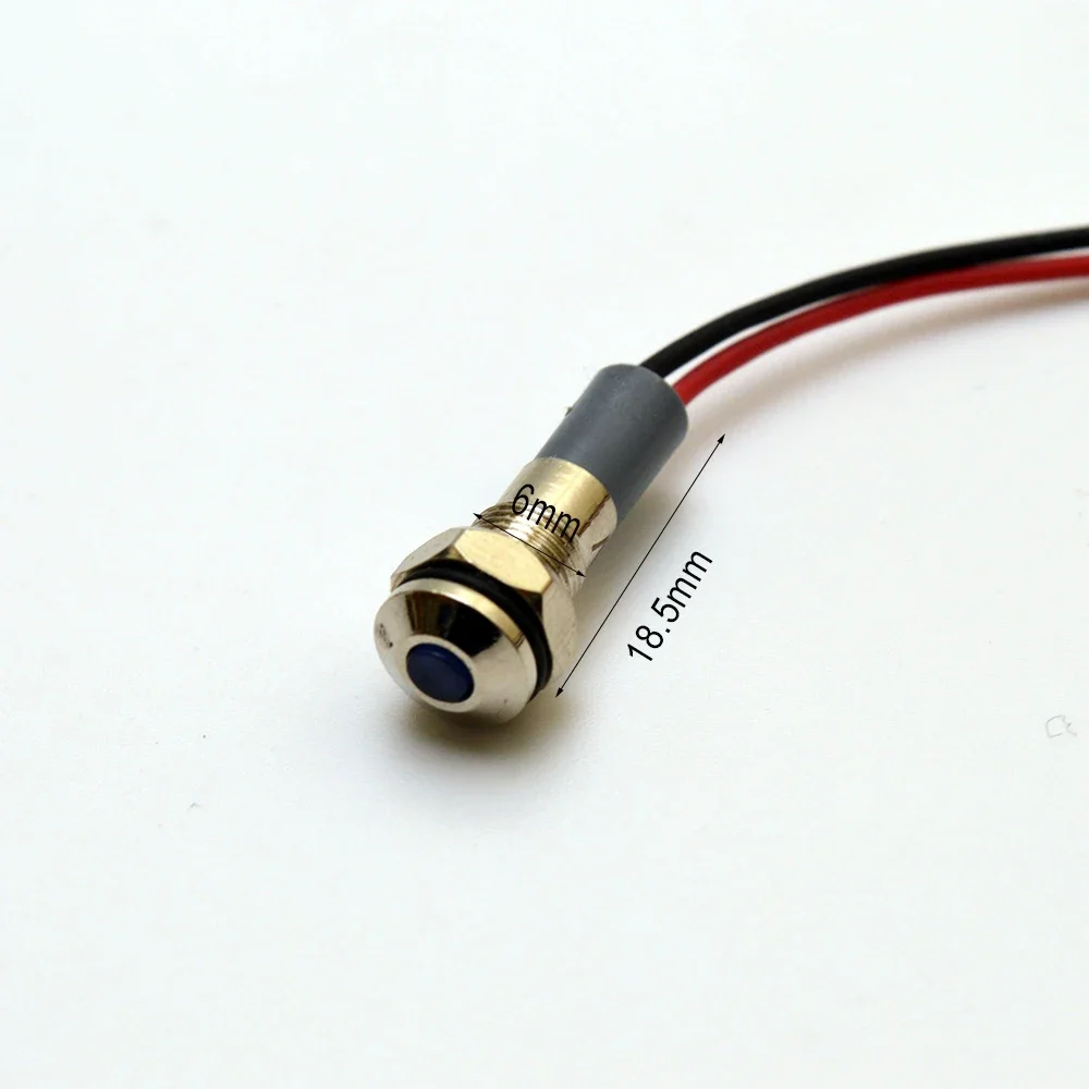 

Светодиодный индикатор 220В, 6-30мм, красный/зеленый, для мотоцикла