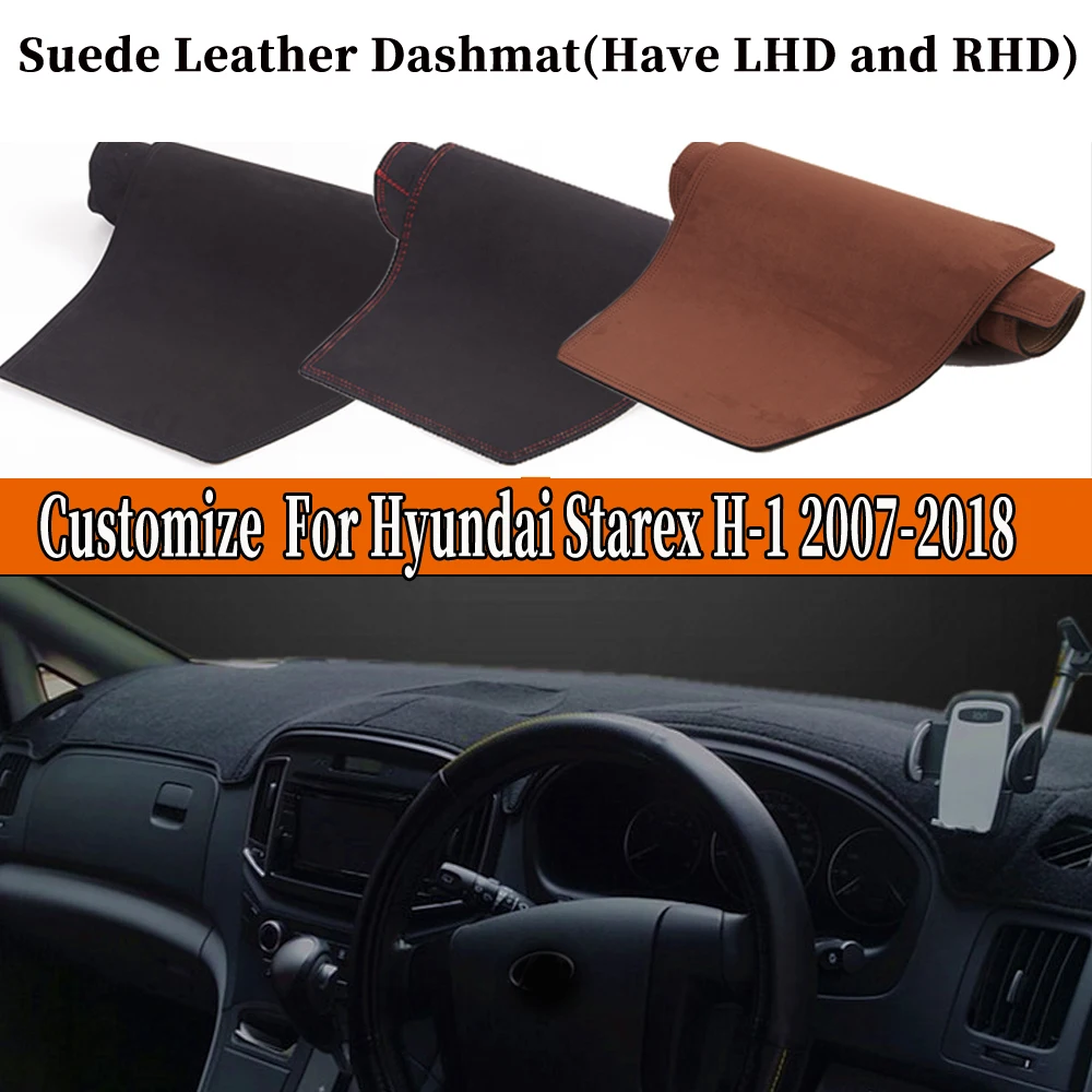 

Accessories Car-styling Suede Leather Dashmat Dashboard Cover Dash Mats For Hyundai Starex H-1 H1 2007-2018 2009 2010 2011 2013
