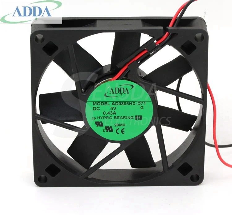 Для ADDA AD0805HX-D71 8 см 8015 дюйма 80 мм DC 5 В инвертор сервера чехол для компьютера тихий