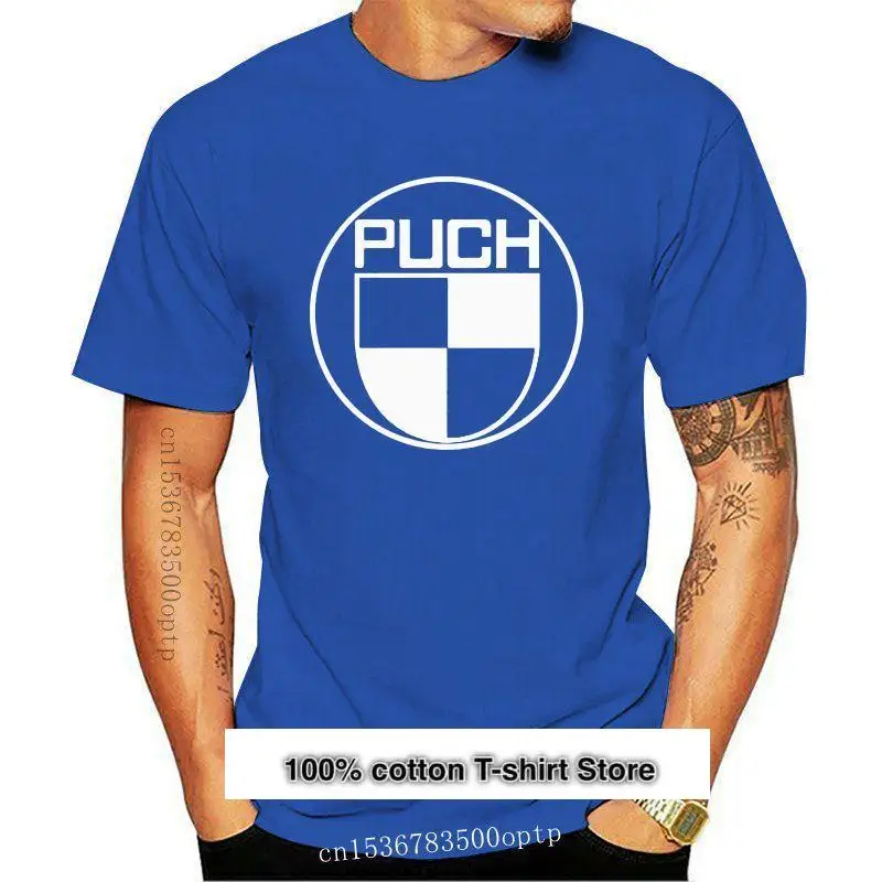 

Camiseta de algodón con diseño de Puch para hombre y mujer, ropa divertida informal, negra