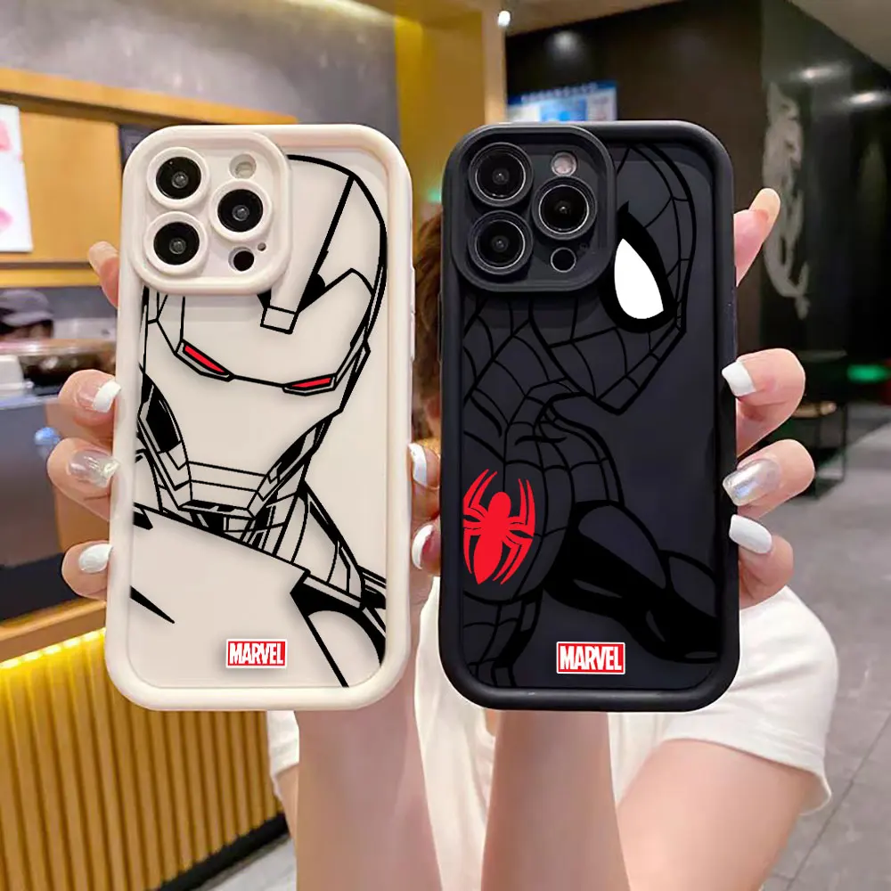 Чехол с рисунком Железного Человека-паука для REALME C21Y C25Y C30 C33 C35 C53 C55 C63 C64 C65 C67 5 5I 7I 8