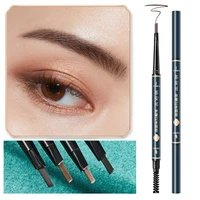 5 colors double headed triangle eyebrow pencil thin pencil long lasting waterproof sweat proof no smudging cosmetic for beginner