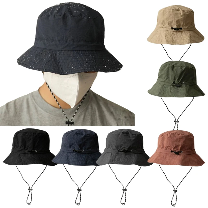 

New Unisex Cotton Bucket Hats Women Summer Sunscreen Panama Hat Men Pure Color Sunbonnet Fedoras Outdoor Fisherman Hat Beach Cap