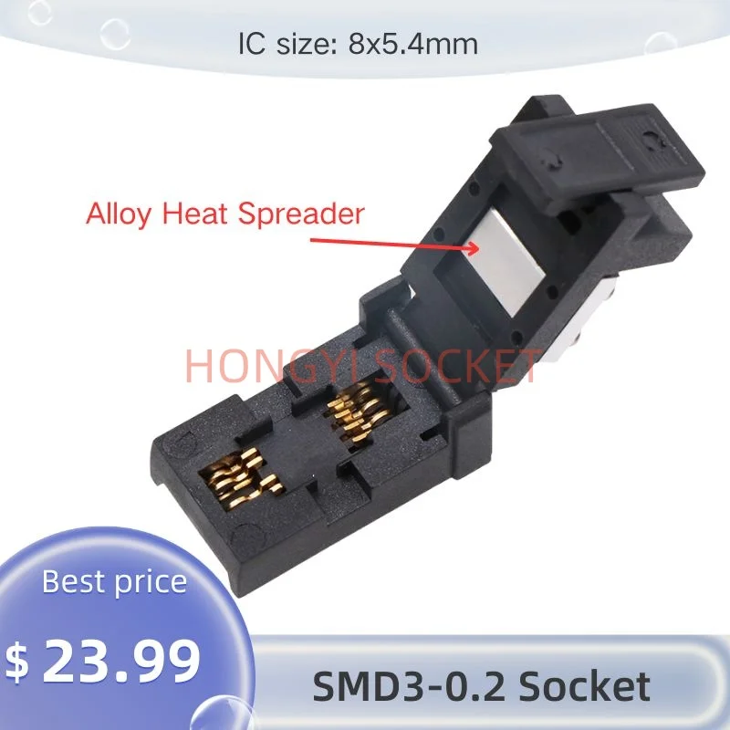 

Тестовый разъем SMD3-0.2 8x5.4 мм