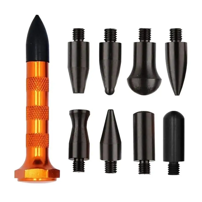 

Car Paint-less Dent Removal Kit 9Pcs Adjustable Dent Remover Tools Dent Repair Kit Dent Rubber Hammer Auto Body DIY Dent Fix