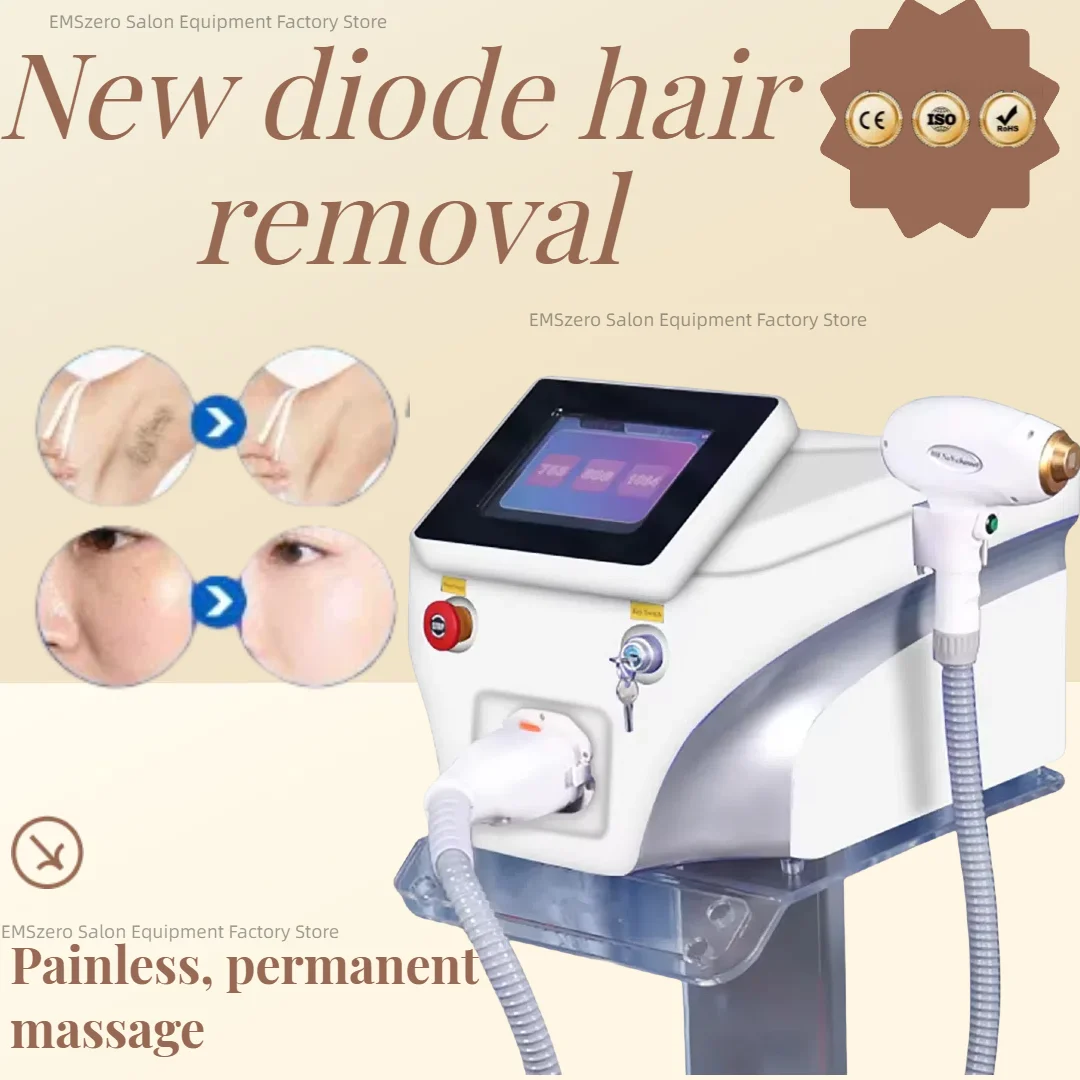Диодное высококачественное устройство для удаления волос три длины волны