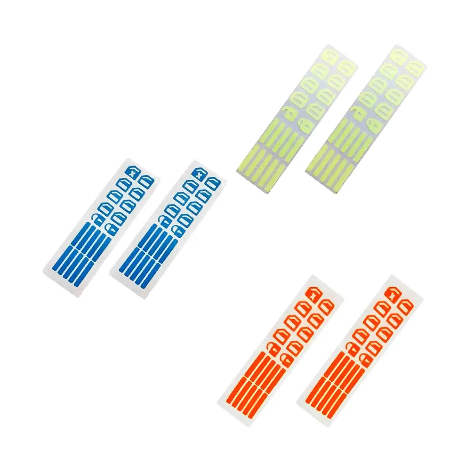 2 шт. светящиеся автомобильные наклейки на стекла и двери