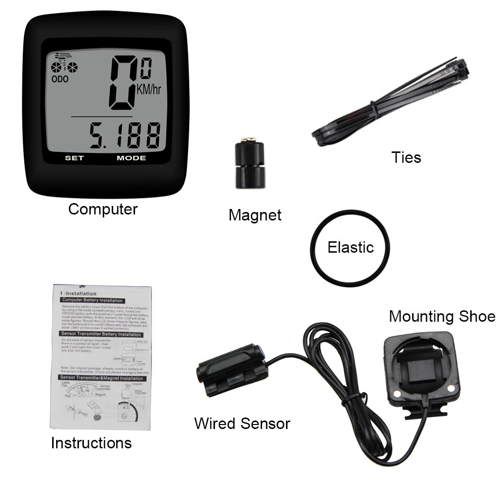 Велосипедный компьютер велосипедный спидометр и одометр водонепроницаемый для