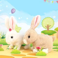 electric simulate plush bunny bounce smart kids doll toy gift for easter