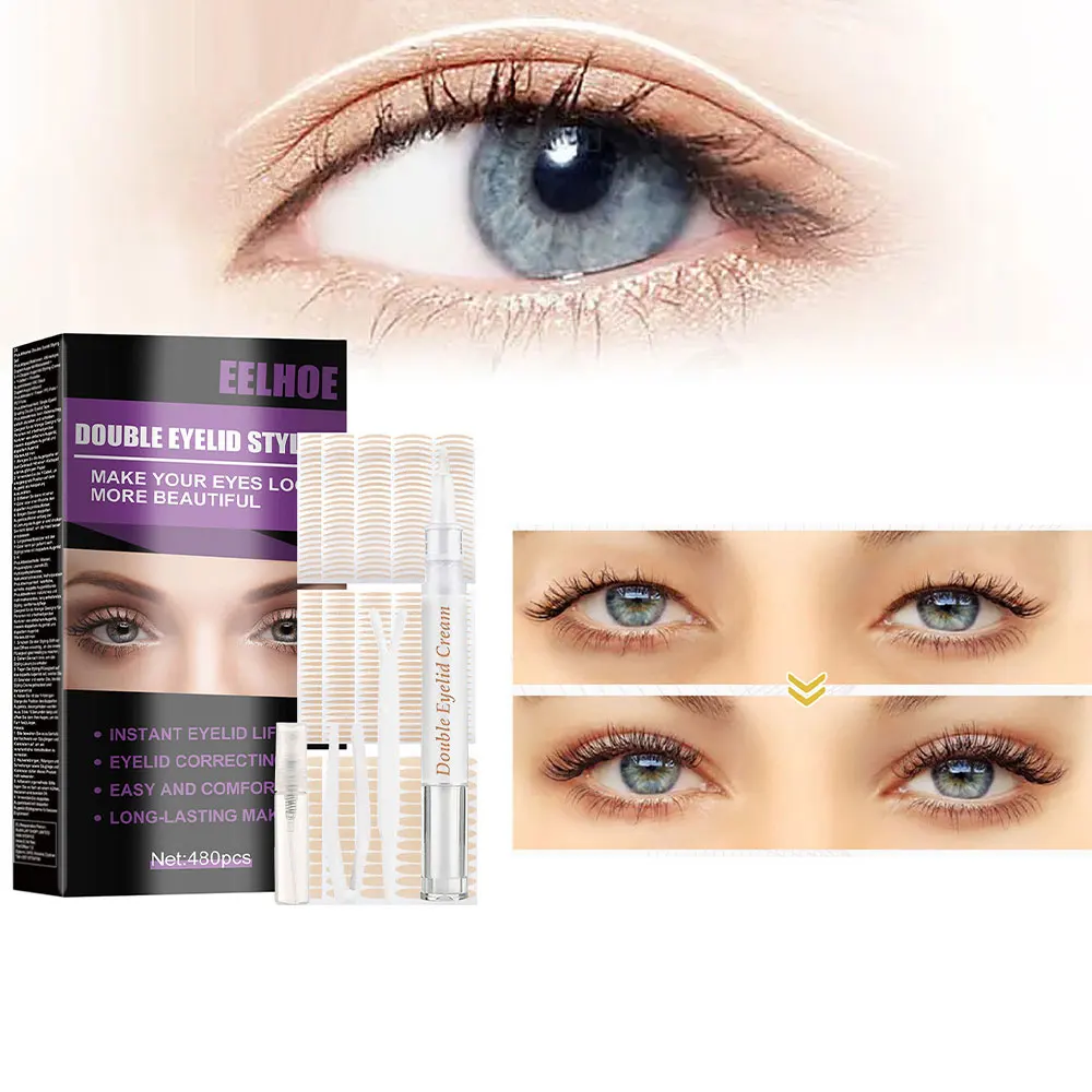 

Наклейки для двойного века бесшовные натуральные невидимые дышащие долговечные супернатуральные красивые наклейки для макияжа