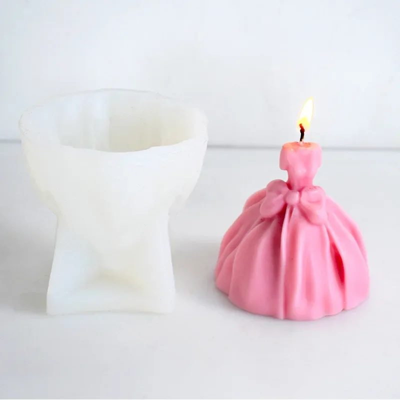 Силиконовая Форма Для Свечей В Форме Пончо Юбка Креативное Украшение Шоколада