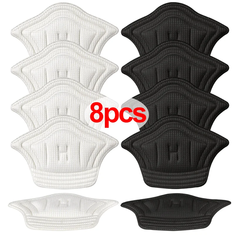 8pcs Insoles Patch Heel Pads for Sport Shoes Adjustable Size Heel Pad Pain Relief Cushion Insert Insole Heel Protector Stickers