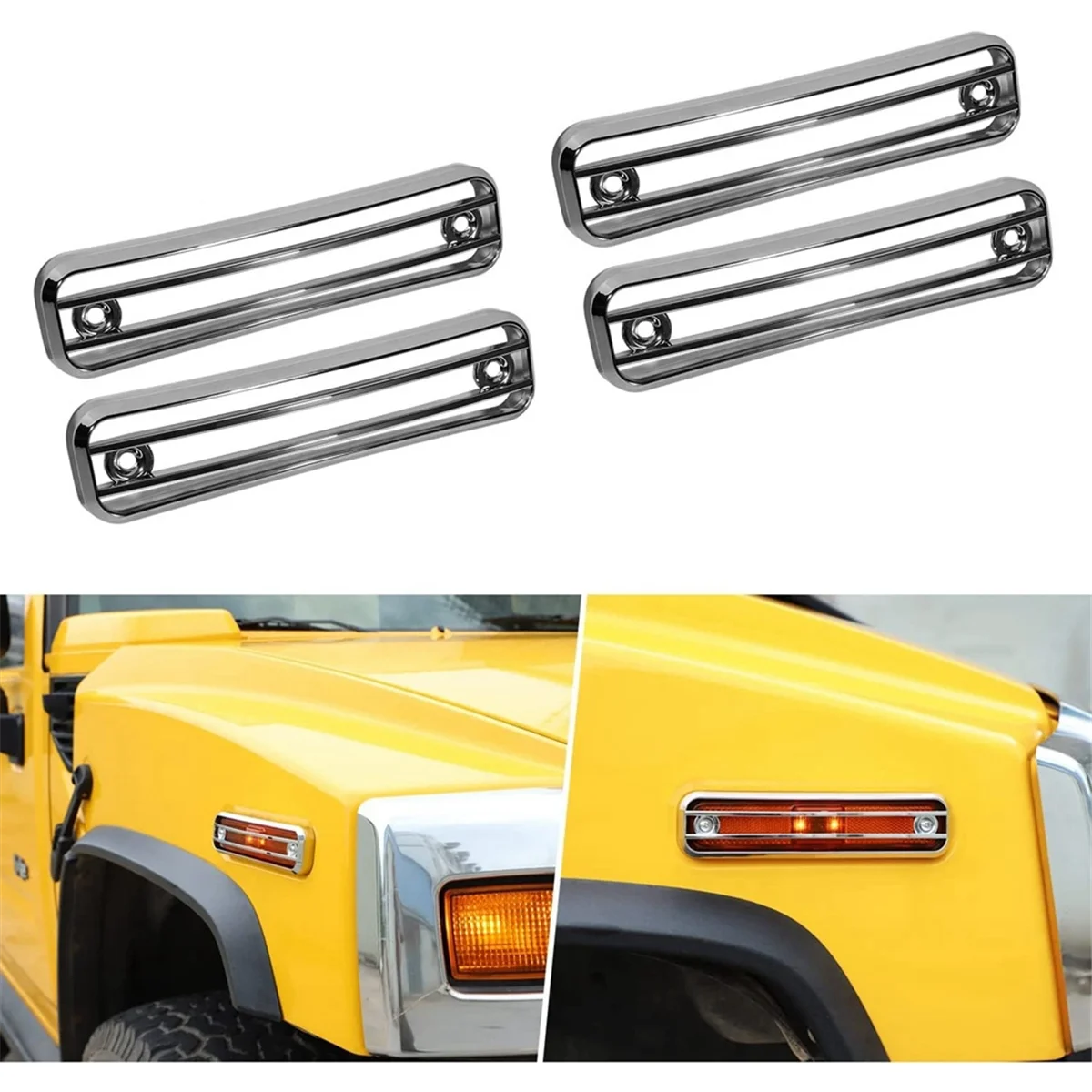 Боковая защитная оболочка для заднего фонаря Hummer H2 2003-2009 аксессуары-4