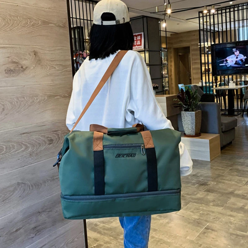 Men Gym Bags For Fitness Training Women Outdoor Travel Bags Large Capacity Sports bag Multifunction Dry Wet Separation Bag