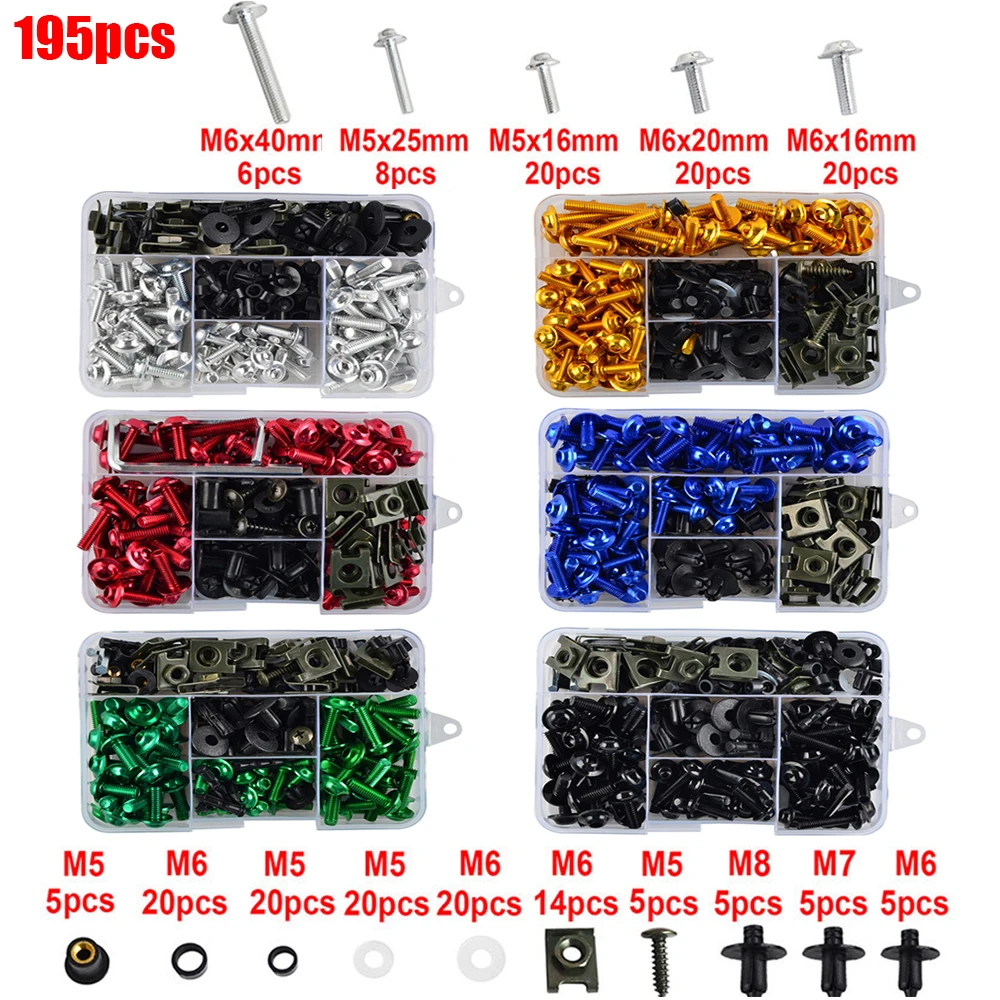 

Motorcycle Accessories Fairing Bolts Screws Kit Nut Clips For Kawasaki NINja 400 650 1000sx Z400 Z650 Z750 Z800 Z900 Z1000 R SX