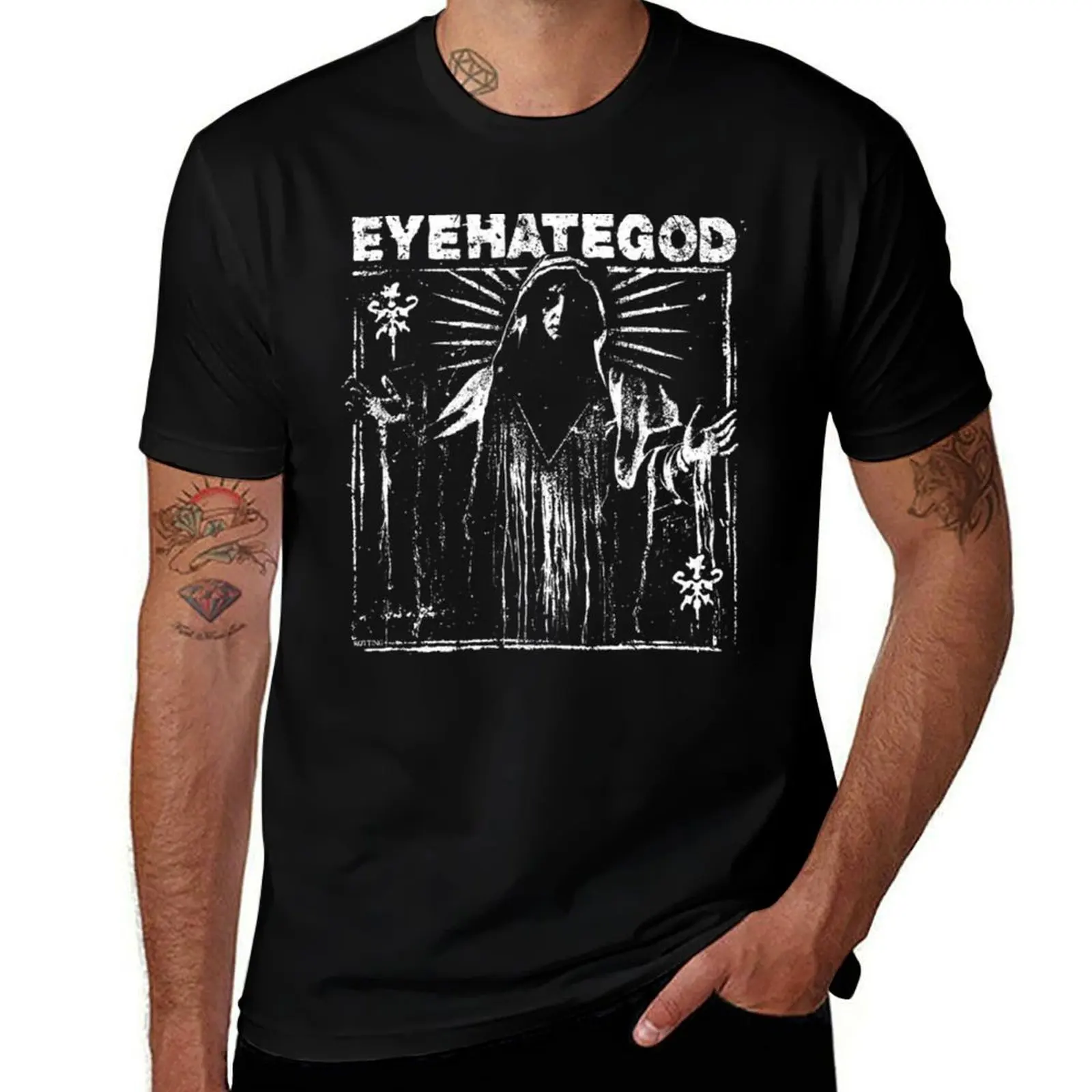 Фото Футболка EyeHateGod с простым принтом №1