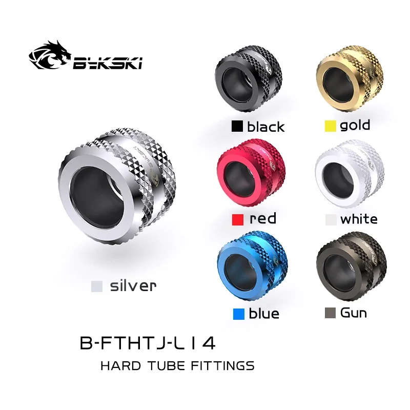 Bykski G1/4 &quotB-FTHTJ-L12 B-FTHTJ-L14 B-FTHTJ-L16 ПК жесткие трубные фитинги с водяным охлаждением