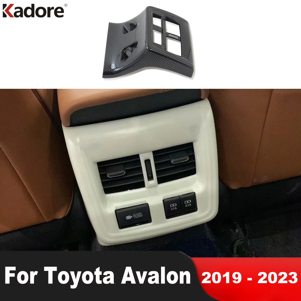 Для Toyota Avalon 2019 2020 2021 2022 2023 углеродный Автомобильный задний воздуховод крышка