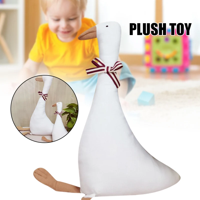 

Plush Goose Shape Stuffed Doll Soft Throw Pillow Decorations Children Kids Children Kids Birthday Present Gifts Cute AN88