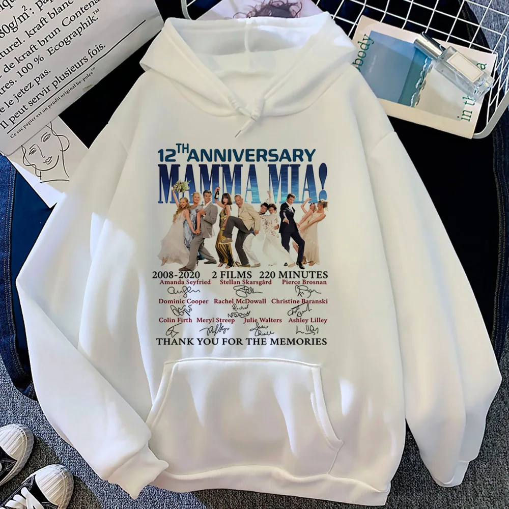 Женская зимняя толстовка с капюшоном и принтом в стиле аниме