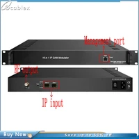 1 yr wattanty16 in 1 ip qam modulator ip to dvb c hotel and hotel cable tv front end equipment multiplexing scrambling modulator