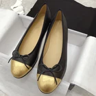 Женские туфли-Балетки с круглым носком, на плоской подошве