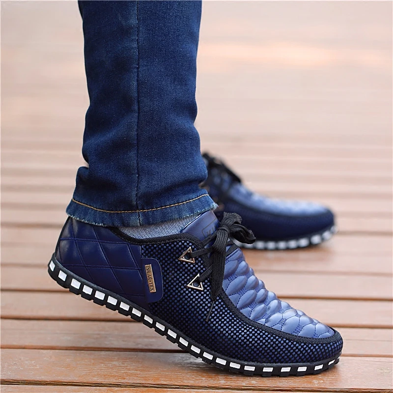 

SOLI2 Breathable Light Weight Driving Shoes Pointed Business Men Shoes Autumn Men's Casual Shoes Men Leather Shoes S8630-S8638