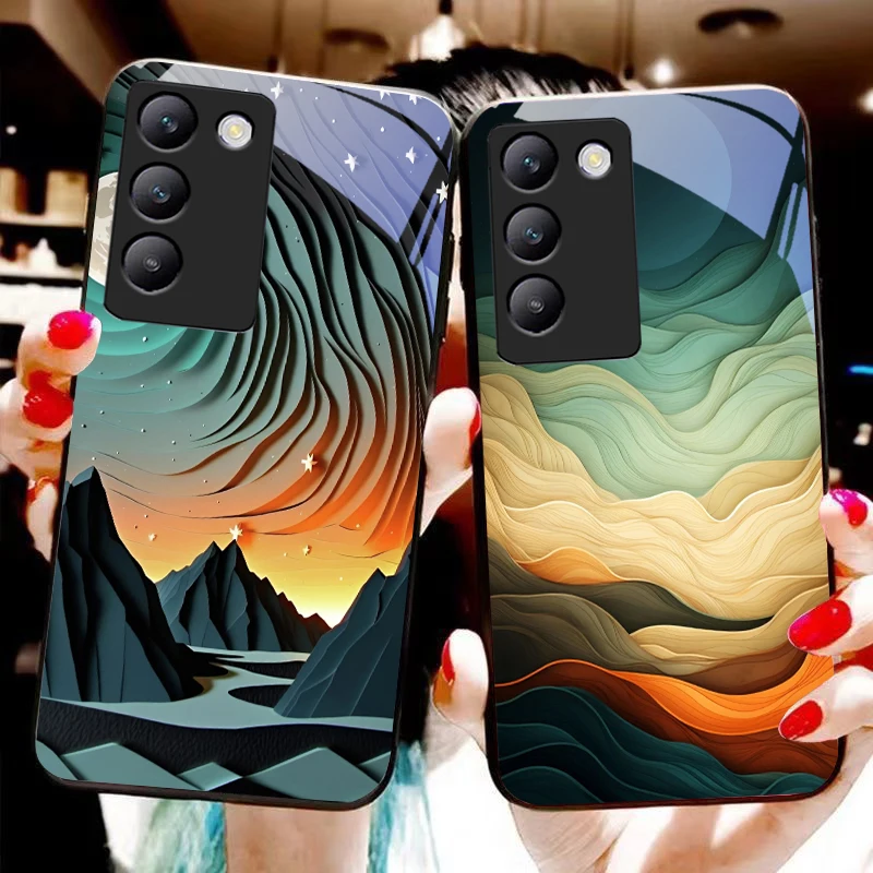 Красочные элементы для Y72 33S 11 03 36 96 Lite 35 16 Iqoo 12 V40 SE 5G 29 40 21 30 X80 Pro Vivo Чехол телефона из