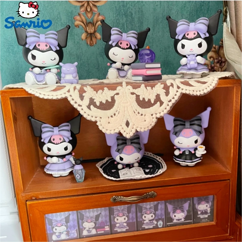 

Sanrio Kuromi милые счастливые гадания серия экшн-фигурки Kawaii аниме Коллекционная модель Статуя куклы милый подарок декор для детей