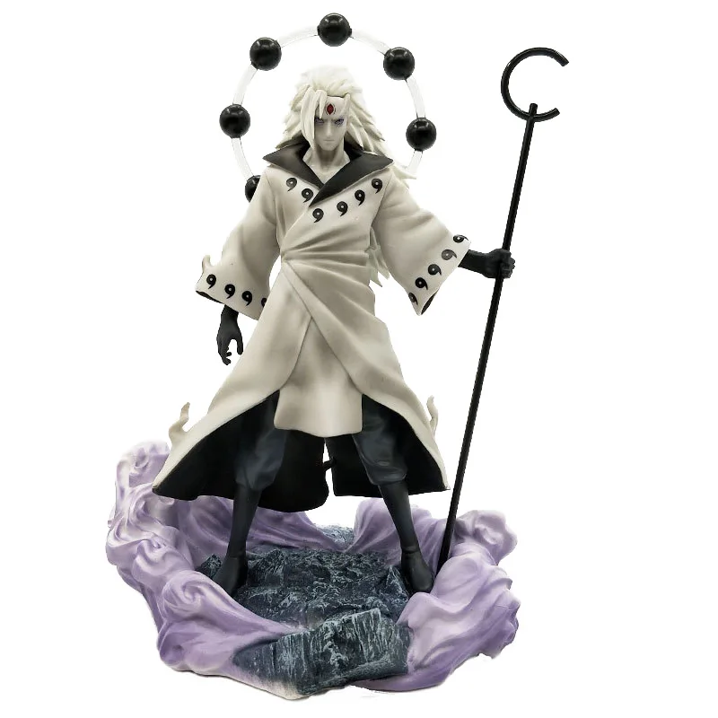

PVC 3 Heads Big Uchiha Madara Obito Action Figure Anime Figurine Rikudo Sennin Model Toy Boys Birthday Gifts Collections