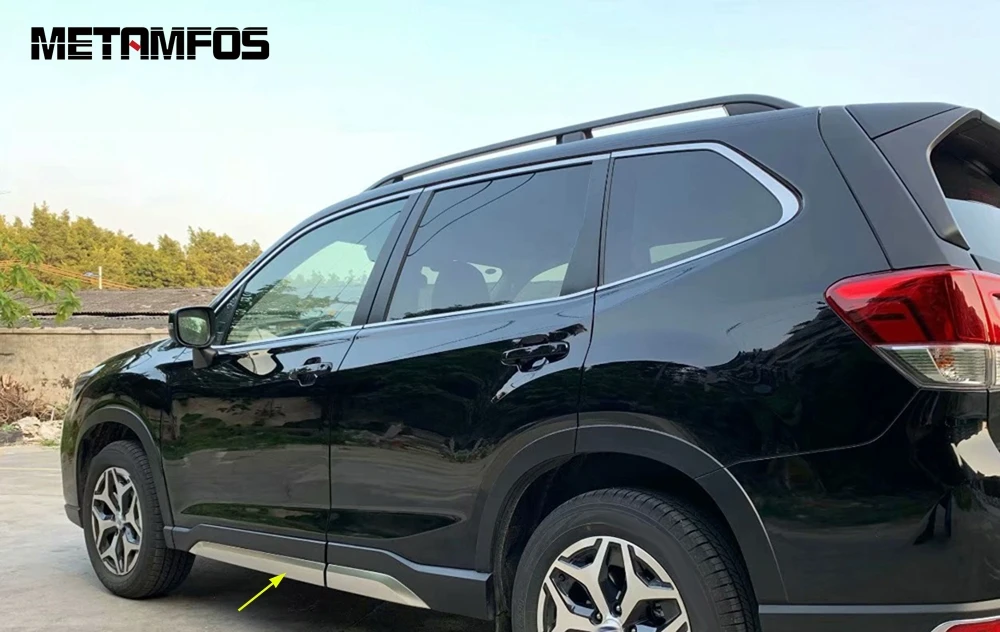 Для Subaru Forester SK 2019 2020 2021 нержавеющая дверь боковая линия полоса кузова молдинг