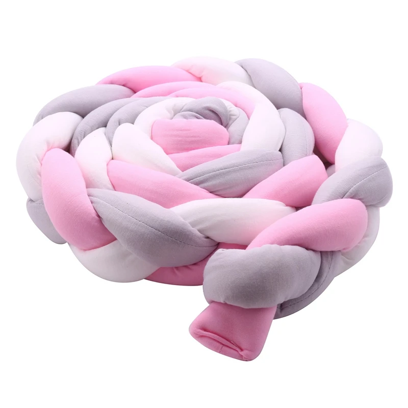 

Бампер для детской кроватки, плетеная плюшевая подставка с узелком, украшение для детской кроватки, Подарочная Подушка для новорожденных, п...