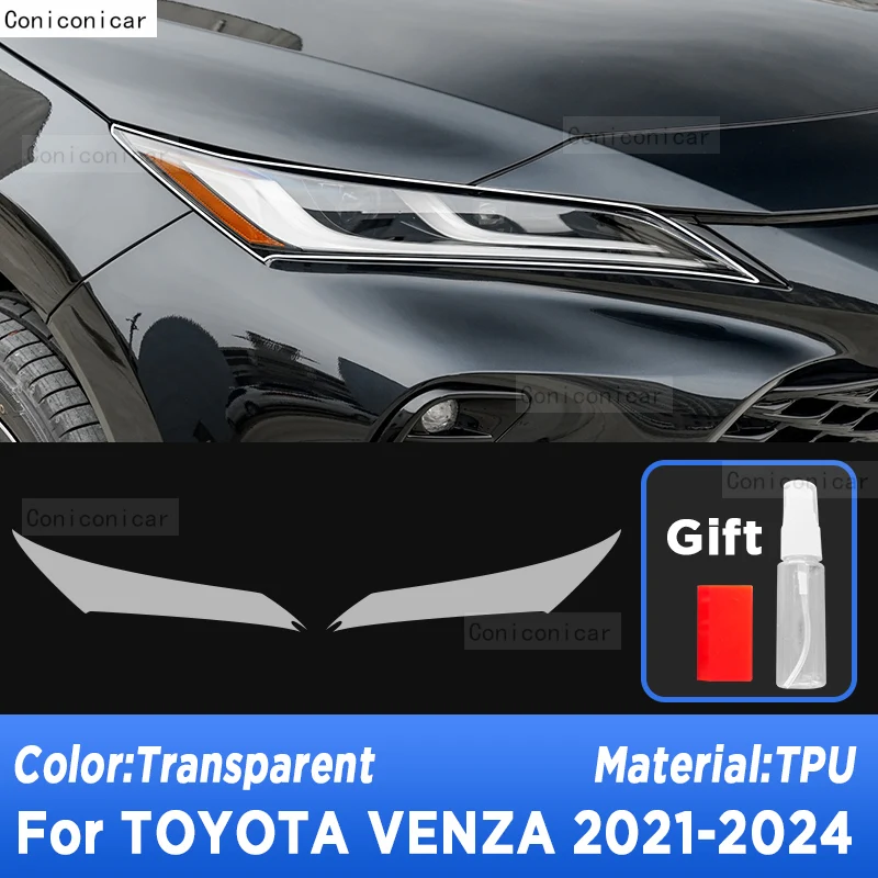 

Для TOYOTA VENZA 2021-2024 2023, внешняя фара автомобиля, защита от царапин, передняя лампа, прозрачная фотолампа, аксессуары