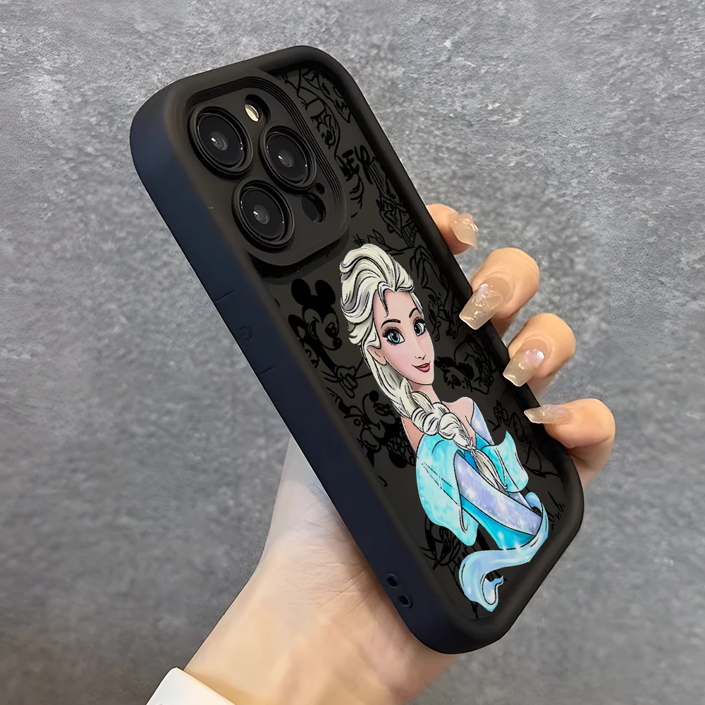 Princess Ariel Elsa Jasmine Phone Case for Xiaomi Mi 14 14T 13 12T 11 Lite Poco C61 X5 X4 M6 F5 F4 Pro 4G 5G Soft Cover Funda