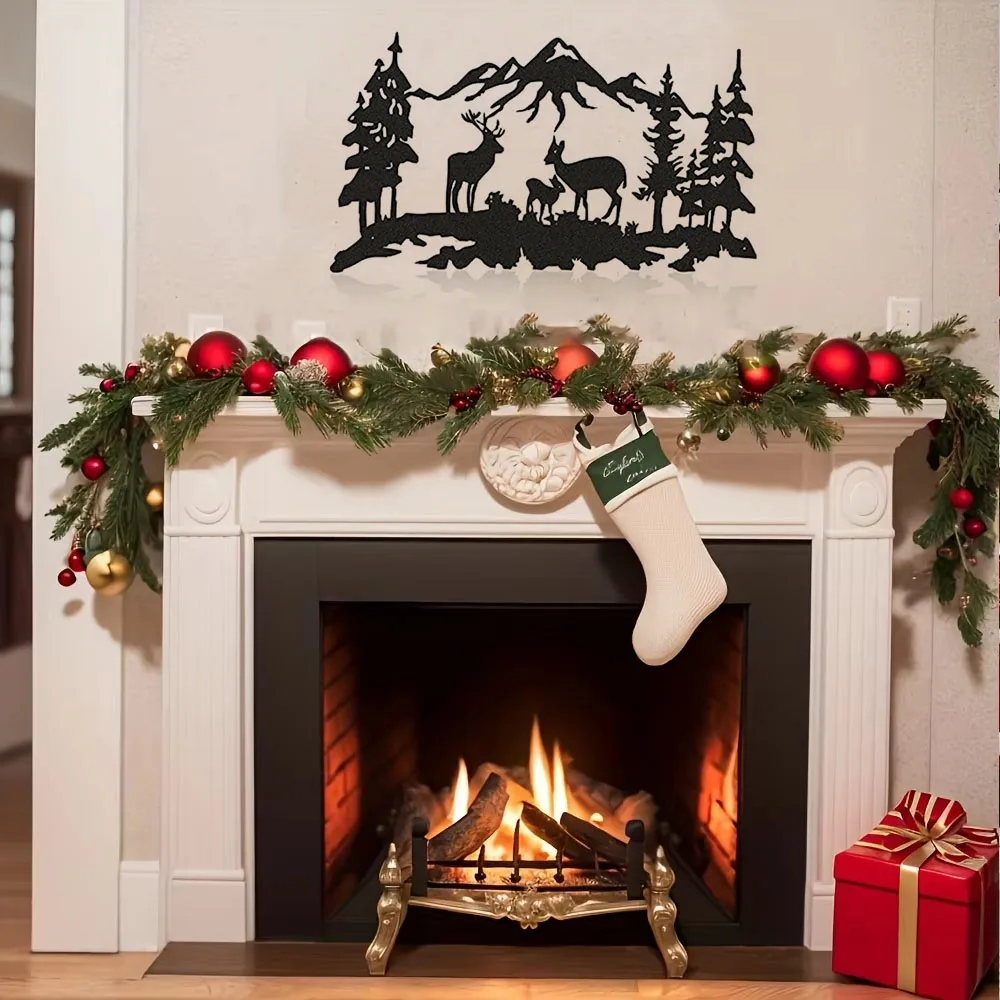 Вырезанный лазером знак оленя/медведя: для декора кабины и охоты. Деревенское