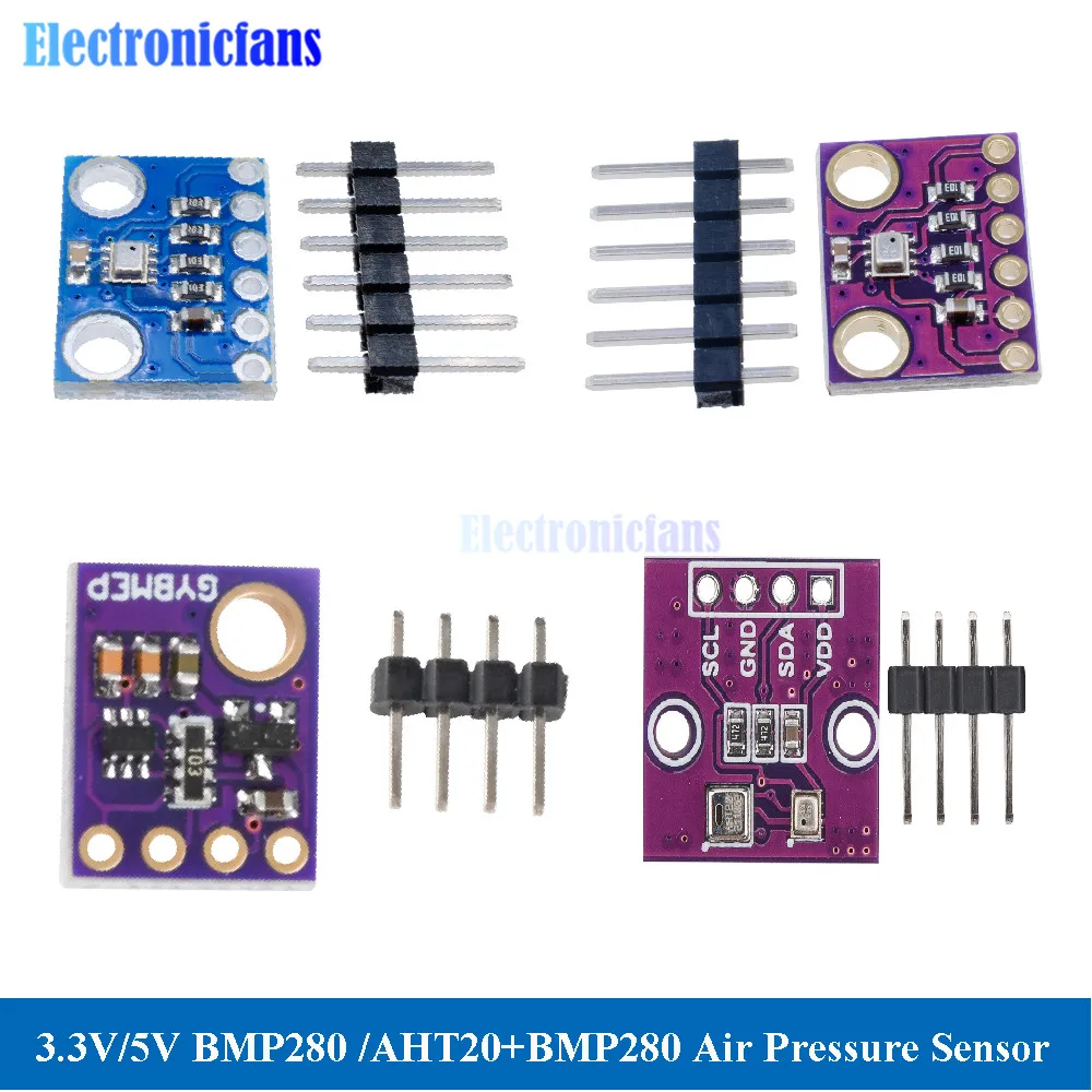 

3V 5V BMP280 High Precision Digital Barometric Pressure Sensor 2-5V AHT20+BMP280 Temperature Humidity Air Pressure Sensor Module