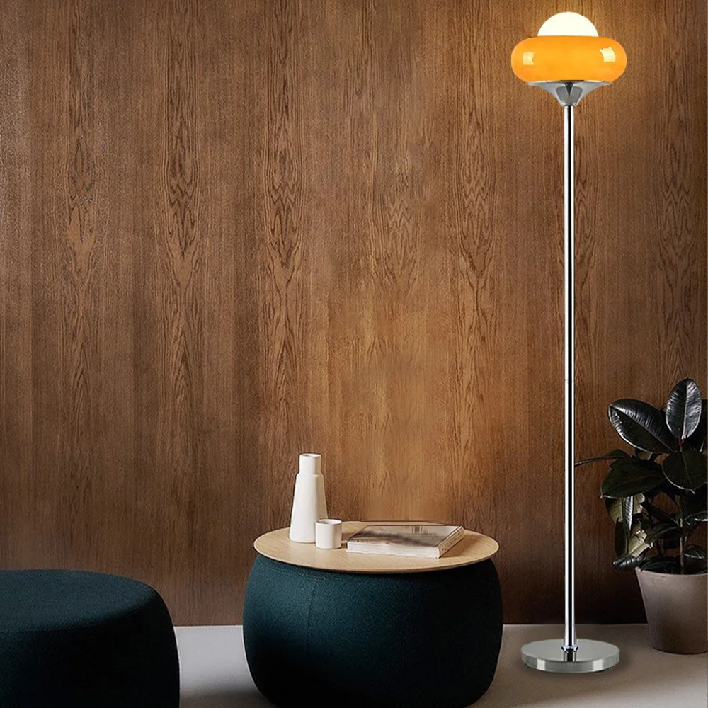 Стиль Баухаус винтажное яйцо художественный стеклянный торшер светодиодная