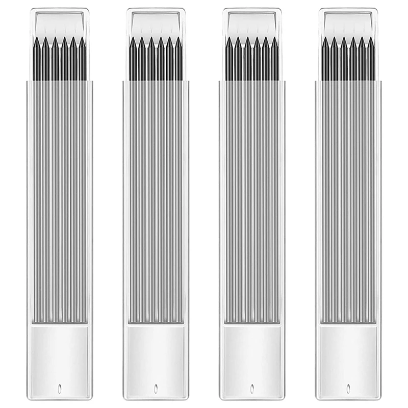 

48 Pieces Black 2.8Mm HB Refill Leads For Carpenter Pencil, Study Long Lasting Pencil Leads For Mechanical Pencil