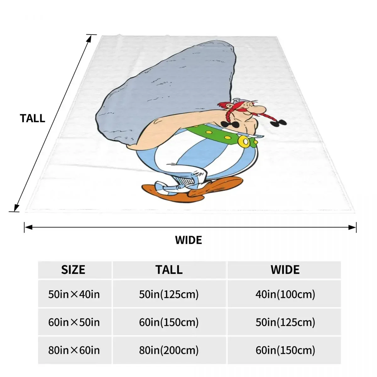 Флисовое одеяло Obelix Asterix одеяла для дивана спальни супер теплое