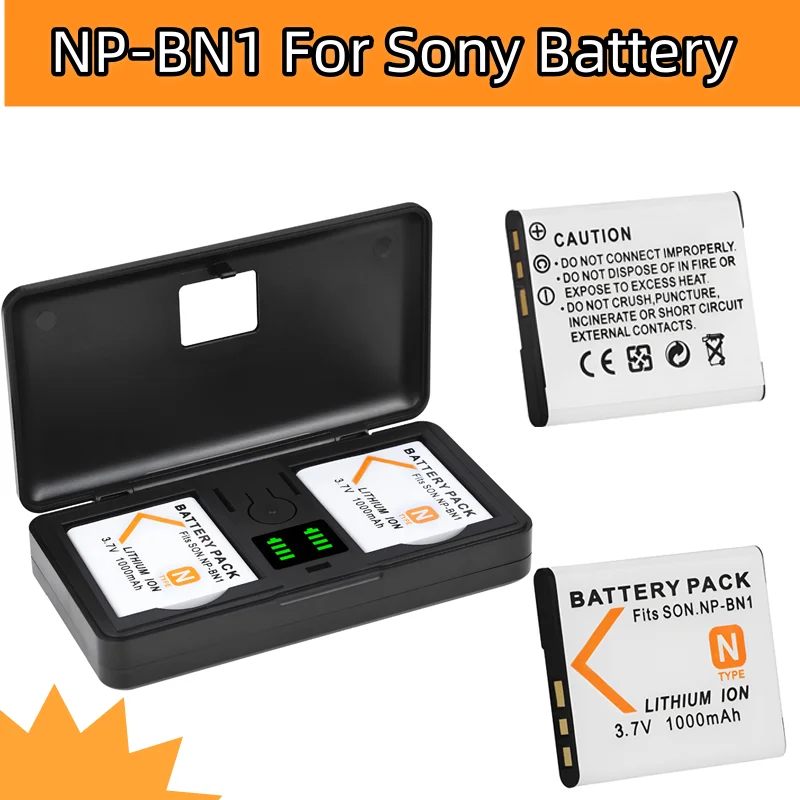 PALO NP-BN1 np bn1 Аккумулятор для камеры с ЖК-зарядным устройством Чехол Sony W310 W510 W520 W650