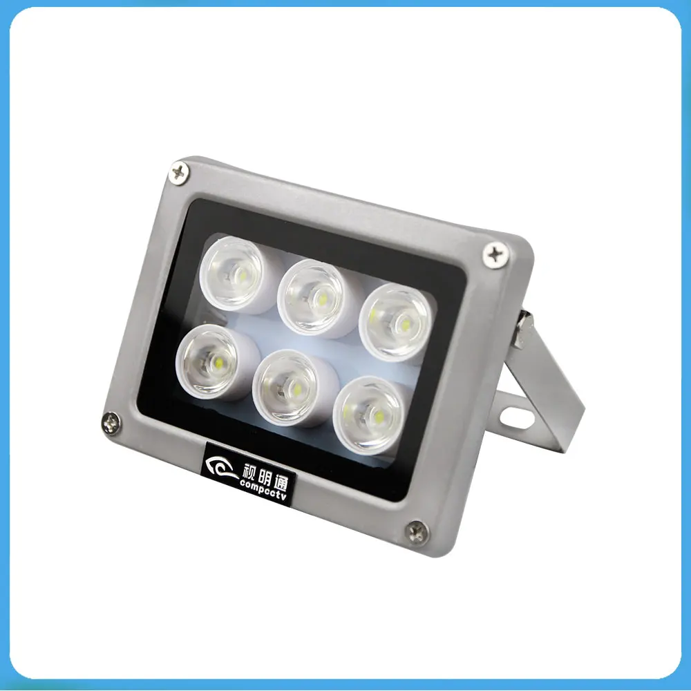 Security Monitoring Fill Light Dc12v Barrier Road License Plate Recognition Camera Outdoor Auxiliary Led White Light 6 Lights