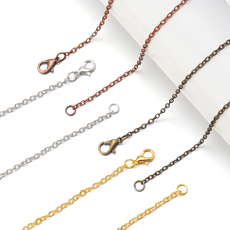 6 шт./партия цепочка из металла под античную бронзу 45 см