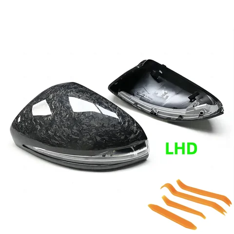 Сменная крышка бокового зеркала заднего вида для Mercedes Benz W205 W213 C238 X253 C E GLC Class OEM из кованого углеродного волокна