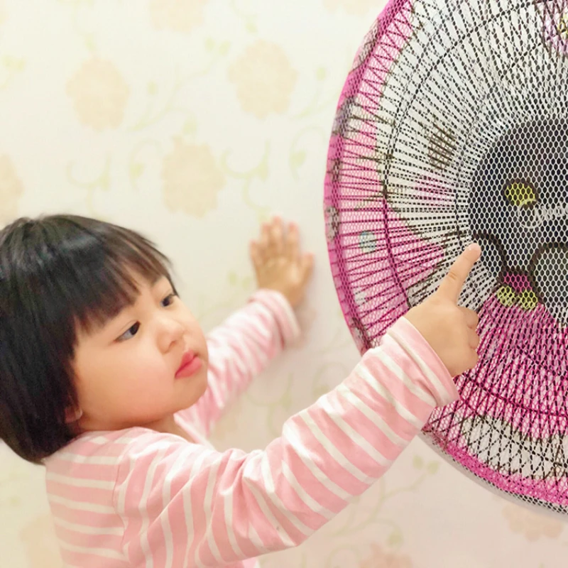 

Cute Sanrio Cartoon Fan Cover Melody Electric Fan Children's Anti-pinch Gloves Pudding Dust Cover Round Protective Net Toy